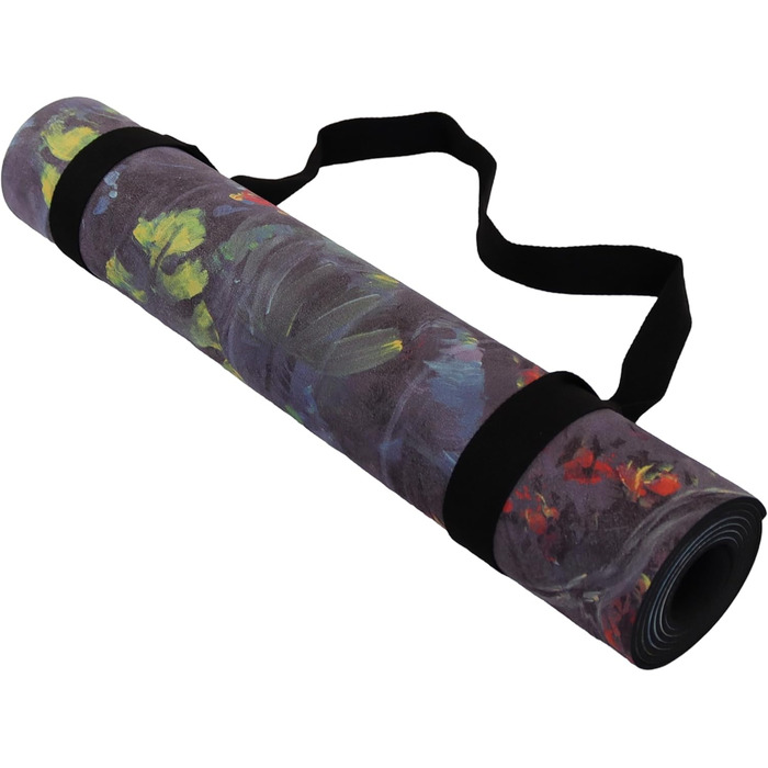 Йога-мат Yoga Design Lab Combo Jungle Harmony 3.5 мм, нековзкий, натуральний каучук, рушник 2-в-1, з ременем для перенесення, для інтенсивних тренувань
