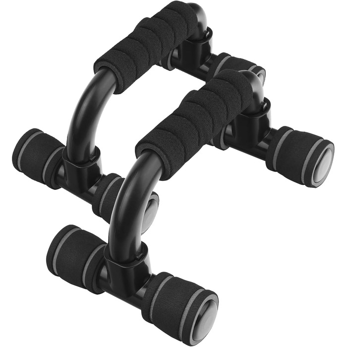 Набір гантелей для віджимань Flintronic (2 шт), неслизькі ручки для тренування м'язів та сили #3 Темно-сірий