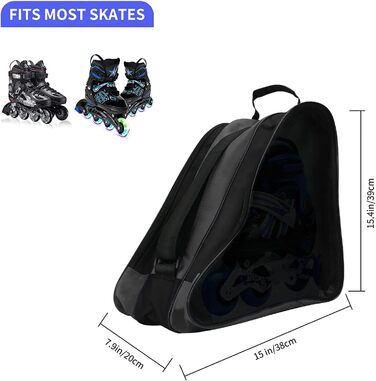 Сумка для роликових ковзанів MXiiXM, дихаюча, з регульованим плечовим ременем, для жінок, чоловіків, дітей та дорослих, аксесуари для роликових ковзанів