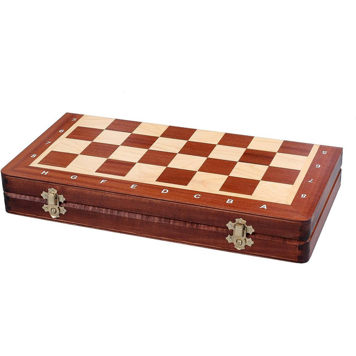 Турнірний шаховий набір Sunrise Chess & Games №3, інкрустація, 35x35 см, художня ручна робота