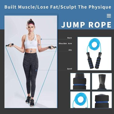 Набір для пресу AERLANG 7-в-1: ролер, турніки, еспандер, скакалка, ручки та наколінники для фітнесу вдома та в залі