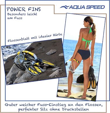 Довгі ласти Aqua Speed INOX 44/45 для дорослих, сірі/білі – ласти для плавання, дайвінгу та снорклінгу для жінок і чоловіків
