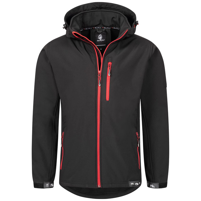 Чоловіча куртка софтшелл Rock Creek Outdoor H-168, чорна, розмір S