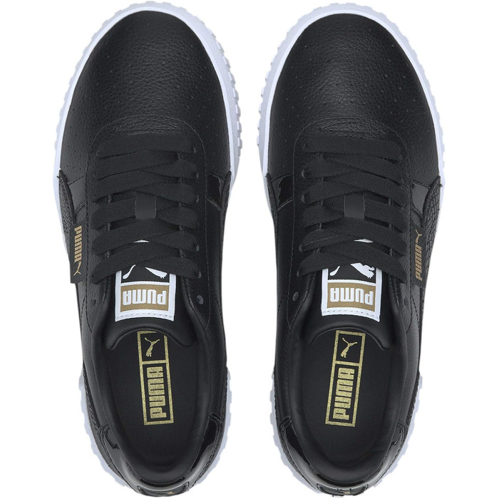 Жіночі кросівки PUMA Cali (37 EU, колір Puma Black Gold) — стильні шкіряні кеди