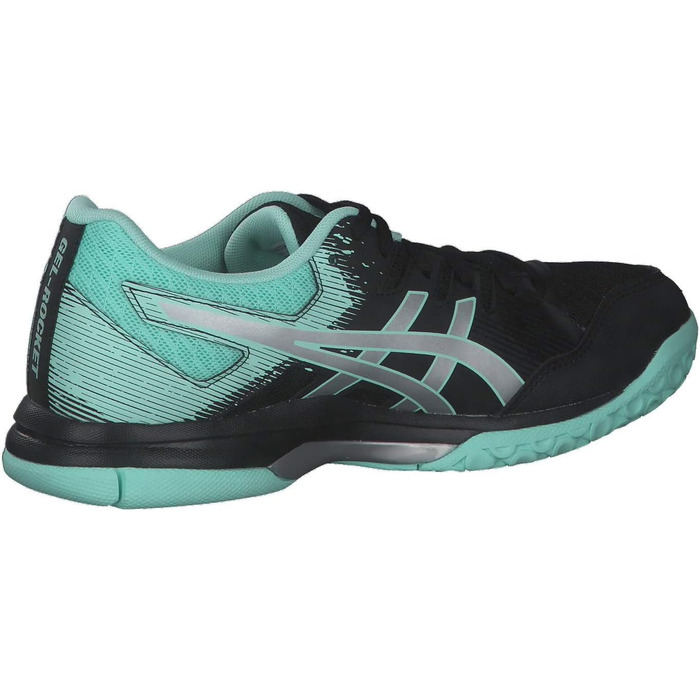 Жіночі волейбольні кросівки ASICS Gelrocket 9, чорний та білий, 44.5 EU