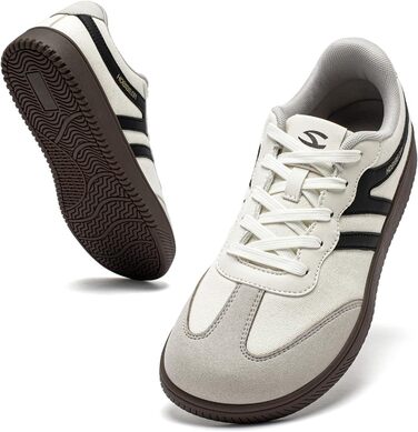 Кросівки HOBIBEAR ретро стиль унісекс бежево-чорні 39 EU. Зручне взуття для щоденного використання з анатомічною колодкою