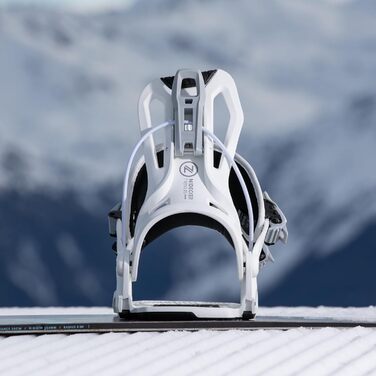 Кріплення для сноуборду Nidecker Flow Nexus – Білий – Комфортний All-Mountain Flex з нейлоновою платформою, розмір L