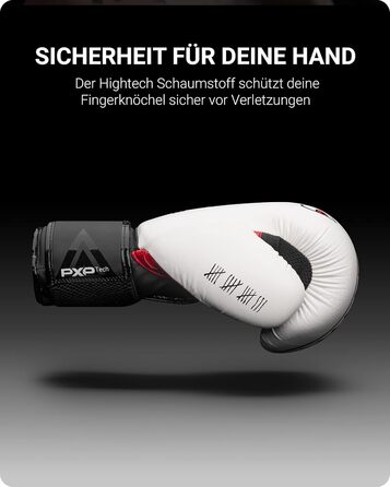 Боксерські рукавички Phantom Boxhandschuhe Fight Squad для MMA та тайського боксу | Чоловічі, білі, 12 Oz