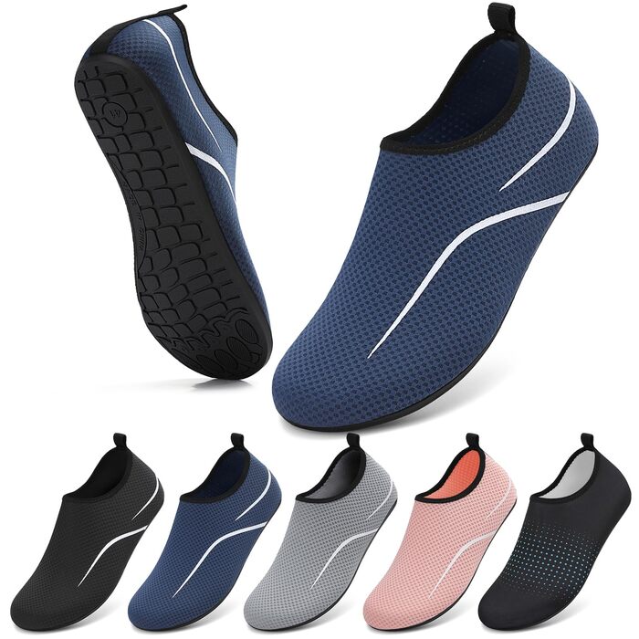 Чоловічі та жіночі водяні черевики для плавання та серфінгу. Дихаючі, швидковисихаючі, унісекс (35 EU, синій)