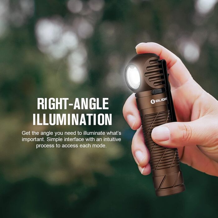 Ліхтар налобний Olight Perun 2 Desert Tan 2500 Люмен, 166 метрів дальність, USB, 5 режимів, таймер, для бігу, риболовлі, кемпінгу