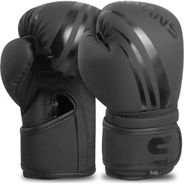 Боксерські рукавички для дітей Sawans: тренування, MMA, кікбоксинг, муай-тай, 6 унцій, чорний колір