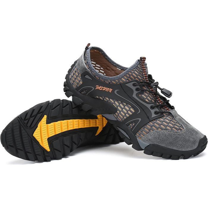 Чоловічі спортивні сандалії FLARUT для літа, трекінгу та хайкінгу. Сірі сандалії для активного відпочинку, бігу та скелелазіння (39 EU).