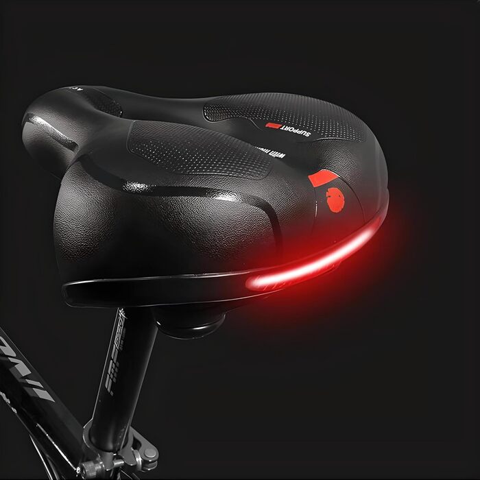 Велосипедне сідло Retoo: гелеве, широке, м'яке, комфортне, дихаюче, амортизуюче, ергономічне з водонепроникним чохлом