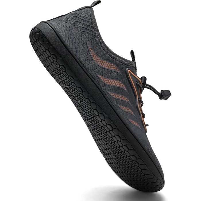 Шкарпетки для плавання IceUnicorn: шкарпетки для басейну, аквашузи для жінок та чоловіків, швидковисихаючі, для серфінгу, білі, помаранчеві, сірі в горошок (40 EU)