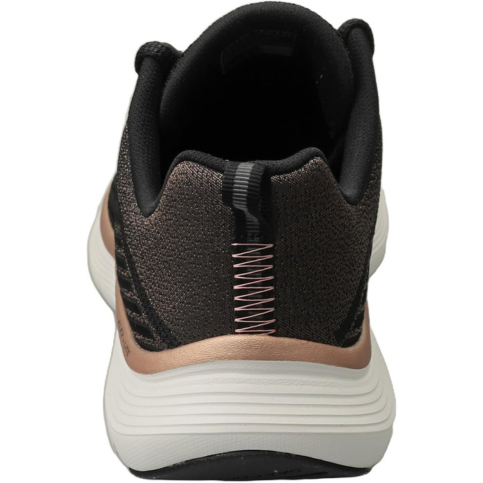 Жіночі кросівки Skechers Flex Appeal 5.0 — Спортивне взуття з дихаючої сітки, чорні з червоно-золотистим декором, розмір 38.5 EU
