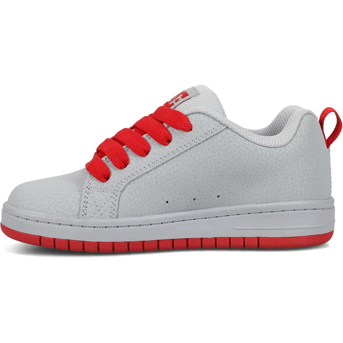 Кросівки для скейтбордингу DC Court Graffik для хлопчиків (13.5 Little Kid, сірий/червоний)