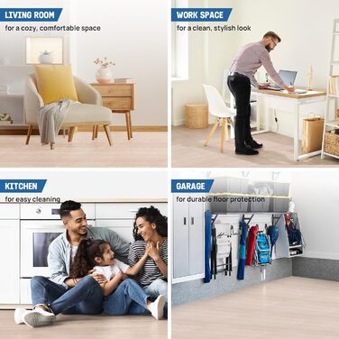 Набір модульних килимків для фітнесу Yes4All (30 шт, 60x60 см) захисний пазл-підлоговий покриття для тренажерів, домашнього залу та гаража, колір: горіх (4.5 м²)