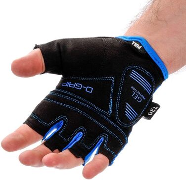 Рукавички велосипедні Meteor Radhandschuhe MTB Gel GX31 Green для чоловіків та жінок, дитячі, для гірського велосипеда, downhill, хайкінгу, синій, XS