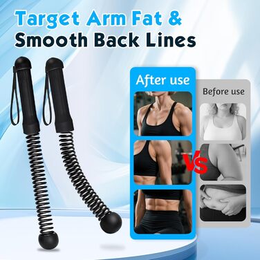 Битва-канат Battle Rope (2 шт.) для фітнесу вдома та в залі, без мотузки, для рук, корпусу, сідниць, спини та ніг