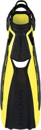 Ласти AQUALUNG PHAZER для дорослих, жовті, інноваційна Wave Rib технологія, гідродинамічний дизайн, для дайвінгу та снорклінгу, розмір L