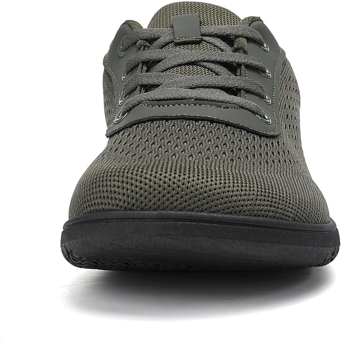 Легкі кросівки для бігу Barfußschuhe: чоловічі та жіночі, дихаючі, з широкою переднячкою, антиковзаючі, для трейлу та бігу по вулицях (40 EU, армійний зелений)