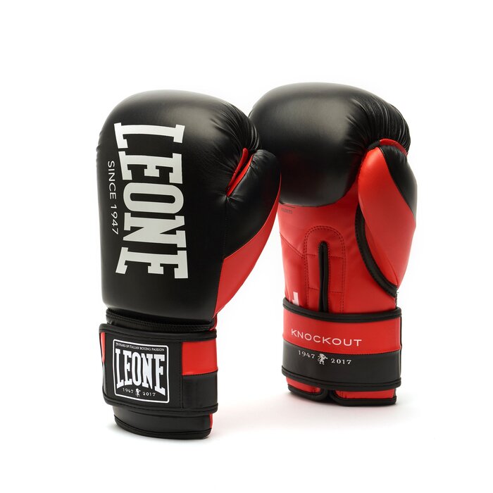 Боксерські рукавички Leone 1947 Knockout червоні 10 oz
