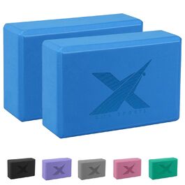 Набір йога-блоків XN8 (2 шт.), високощільний EVA-пінопласт для йоги, пілатесу та медитації, синій — підтримка балансу для початківців та професіоналів