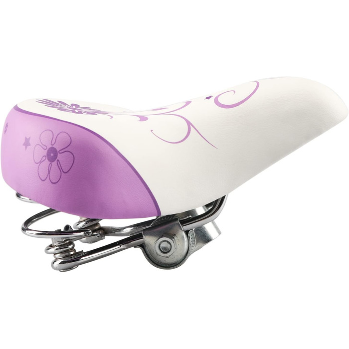 Дитячий велосипедний сидіння AVASTA для дівчаток та хлопчиків, водонепроникне, широке, м'яке, з подвійним амортизатором, підходить для велосипедів 12-20 дюймів, гірських та шосейних, м'ятно-зелений (фіолетовий)