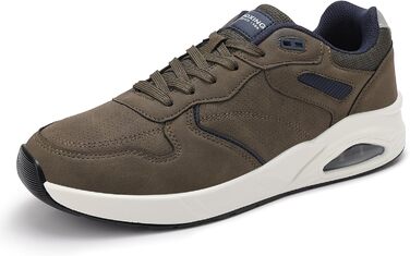 Чоловічі кросівки AX BOXING: легкі, стильні, для прогулянок та спорту. Розміри 41-46 EU. Шкіряні, зелені.