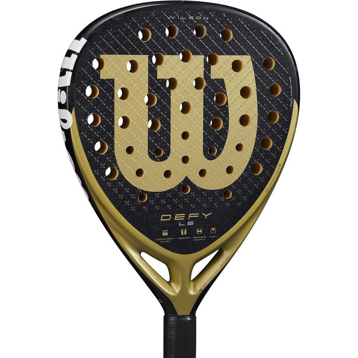Ракетка для падел-тенісу Wilson Defy LS V1, чорний/золотий