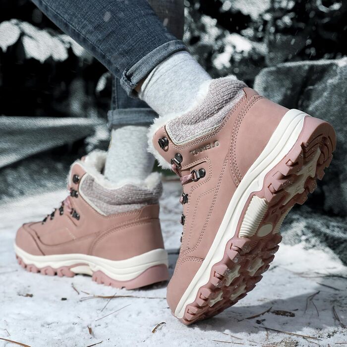Зимові черевики TARELO для жінок, неслизькі, розмір 36-41 (39 EU, рожевий)