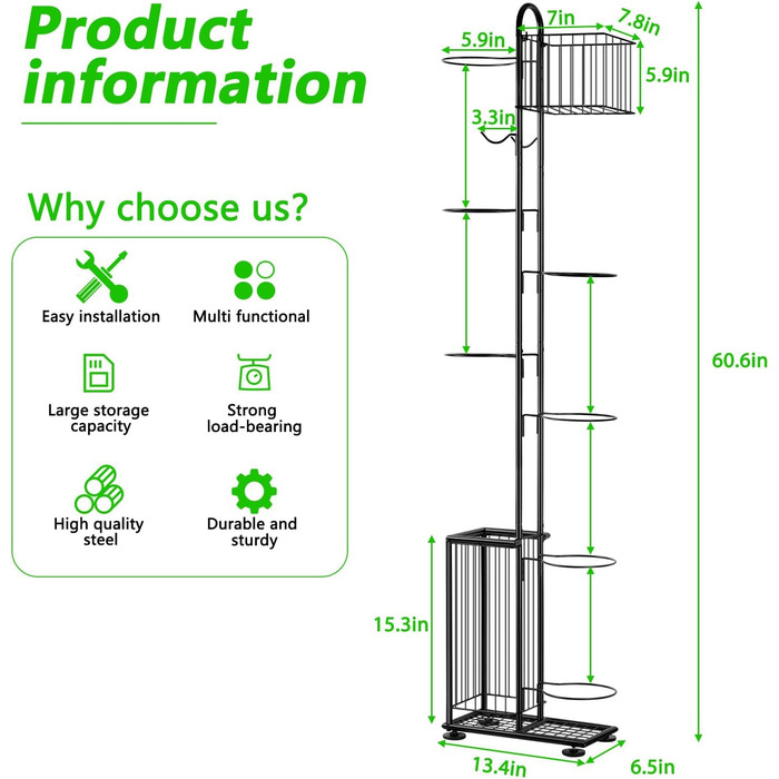 Металевий тримач для м'ячів Nandae: стійка підставка для футбольного, баскетбольного та волейбольного м'яча для гаража та дитячої кімнати