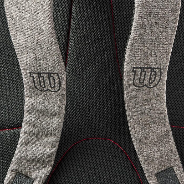 Сумка для тенісних ракеток Wilson Team Heather Green/Grey - Сіра тенісна сумка з зеленою обробкою