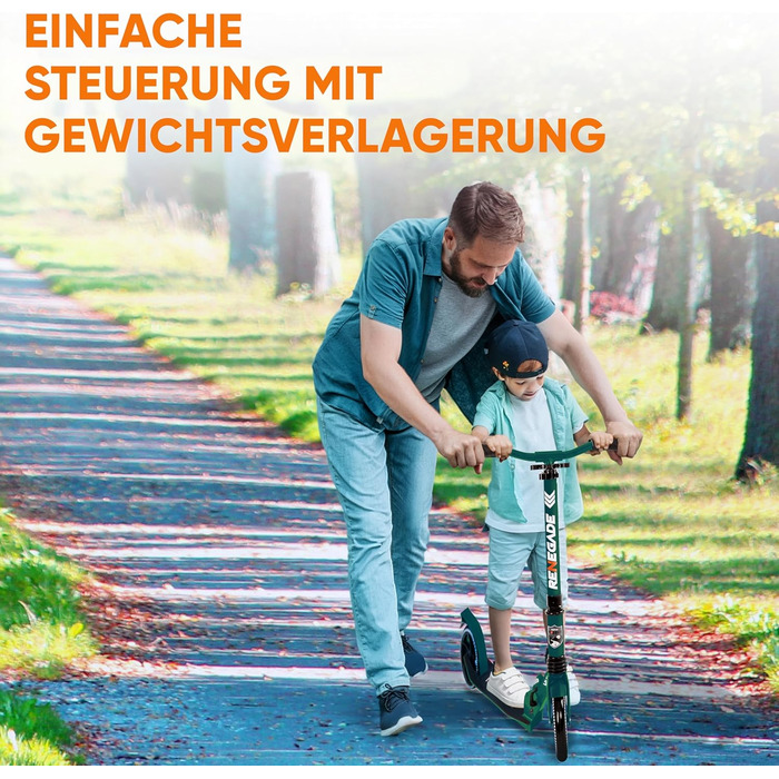 Міський ролер Hurtle Roller Kinder 10 років – складний, регульований по висоті 84–98 см, самокат для дітей та дорослих зі стійкою, з ремінком, до 100 кг, камуфляж