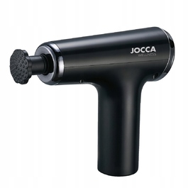 Перкусійний масажер JOCCA 2399, 30 Вт, 6 рівнів швидкості, 4 насадки, USB-зарядка, чорний