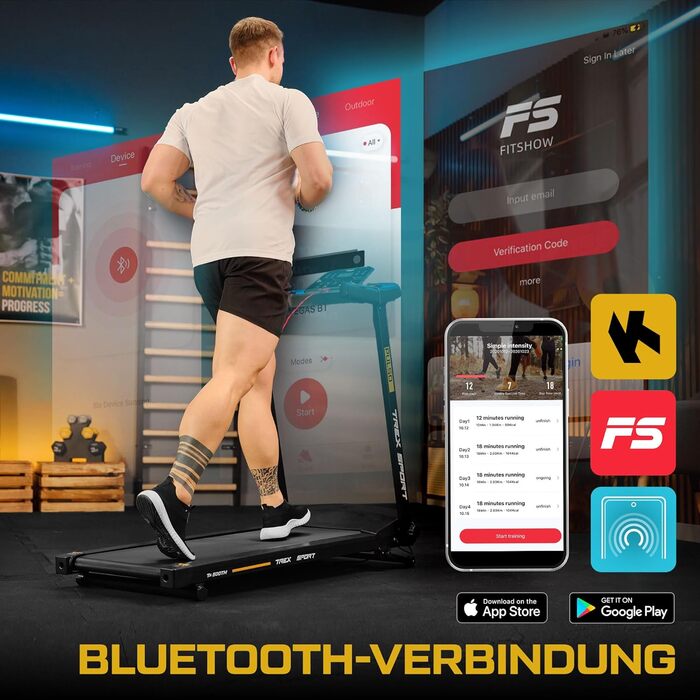 Електричний біговий тренажер TREX SPORT TX-500TM PULSO: складний, до 12 км/год, LCD-дисплей, 2 PS, 12 програм