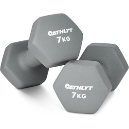 Гантелі Athlyt 2 x 1 кг неопренові для фітнесу