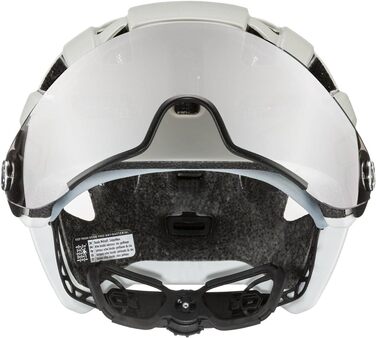 Велосипедний шолом Uvex Finale Visor з LED-ліхтарем, міський, унісекс, захисний, фільтр категорії 1