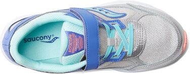 Дитячі кросівки Saucony Cohesion 14 Alternative Closure для малюків (4 Wide) сріблястого та персикового кольорів