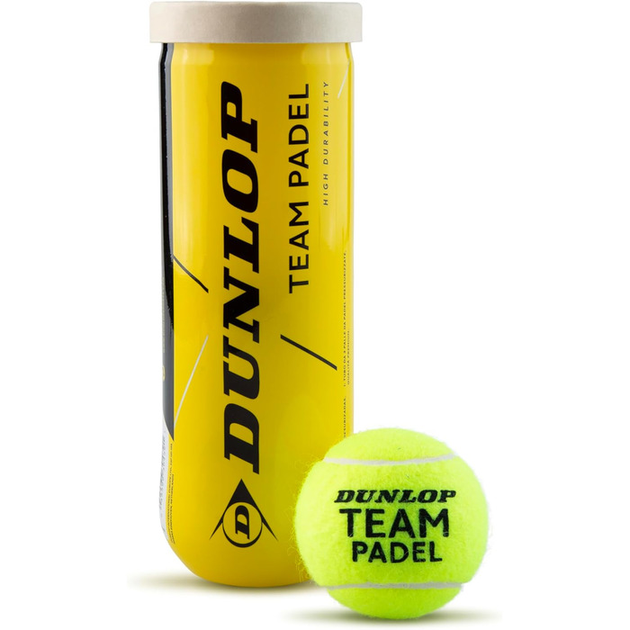М'ячі для падел-тенісу Dunlop Team Padel (3 шт.)
