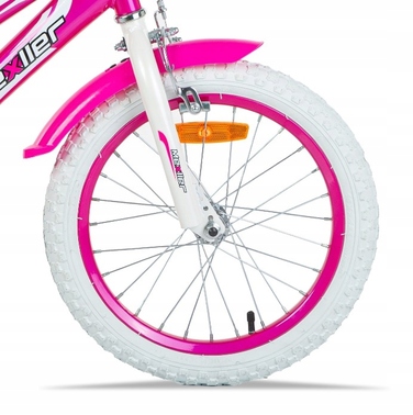 Дитячий велосипед Mexller BMX 16 дюймів, рожевий, для дівчинки, з кошиком