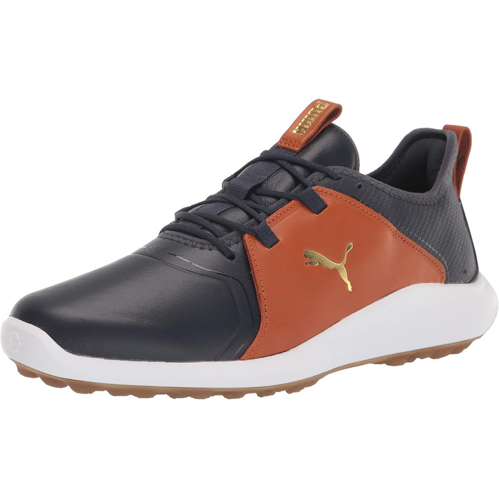 Жіночі гольф-взуття Puma Ignite Fasten8 WMNS, 41 EU, Navy Blazer Gold Leather Brown