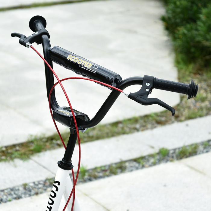 HOMCOM Дитячий самокат, Kick Scooter, Міський скутер, Самокат дитячий, Кікборд з пневматичними шинами, Ручне гальмо, Самокат дитячий, Складний | Аосом