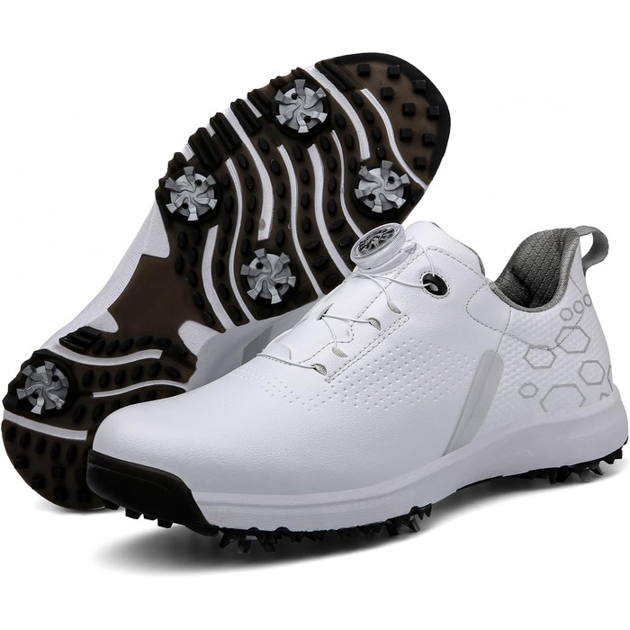 Жіночі гольф-туфлі з шипами, водонепроникні та легкі. Білий колір (41 EU)