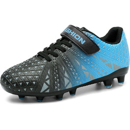Дитячі футбольні бутси ASHION для футболу та активного відпочинку, розмір 32 EU, блакитно-чорні