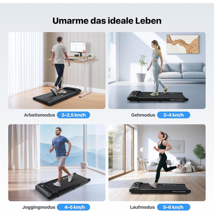 Компактна бігова доріжка Mobvoi Home Walking Pad з дистанційним керуванням, LED-дисплеєм, для дому та офісу, швидкість до 6 км/год, вантажопідйомність 120 кг