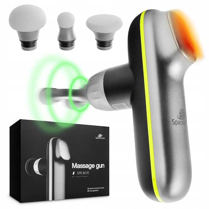 Перкусійний масажер для тіла та спини Spacetronik SPE-M10 (Massage Gun)