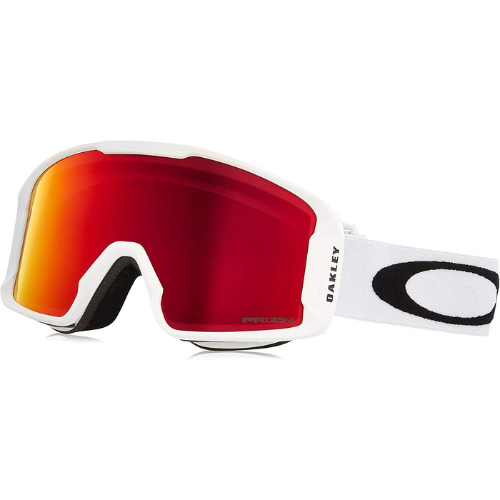 Гірськолижні окуляри Oakley Line Miner XM PRIZM для вузьких облич (розмір M, Matte White / Prizm Torch Iridium)