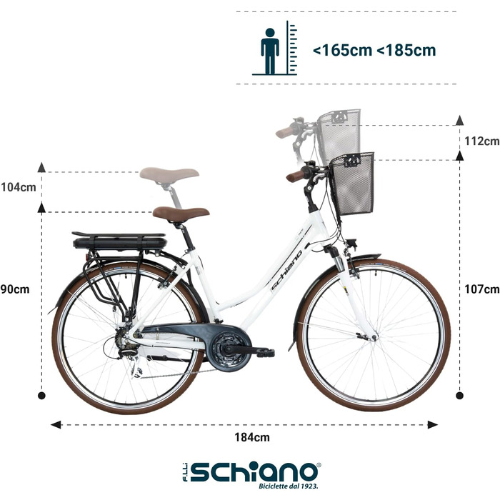Електровелосипед F.lli Schiano E-Ride 28