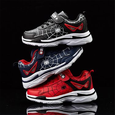 Дитячі кросівки Kinder Spinne: спортивні, для бігу та баскетболу, розмір 27-39 EU, чорний колір